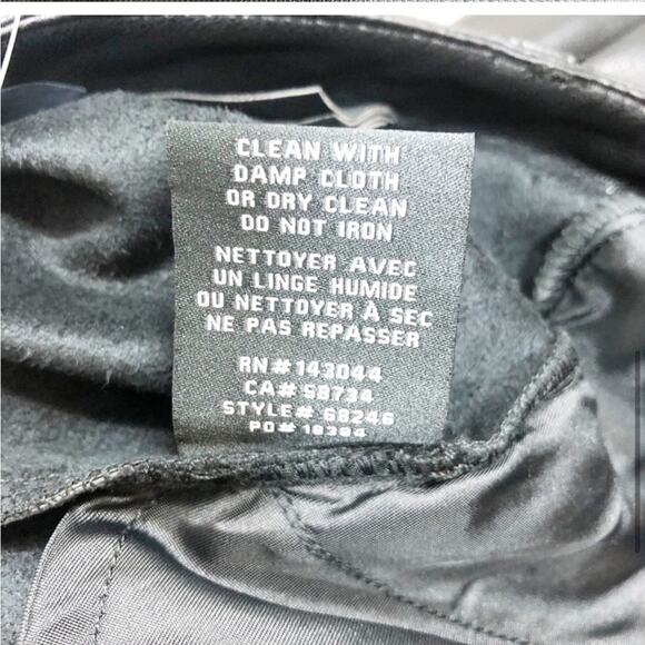 NWT 7 for all mankind faux leather cropped pants - Picture 8 of 8